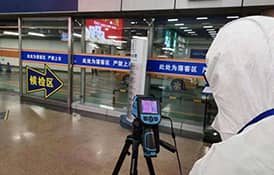 4G工業路由器全自動熱成像測溫篩查系統應用方案